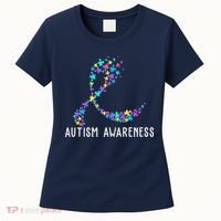 Autism Awareness Puzzle Ribbon Women's T-Shirt thumb 0