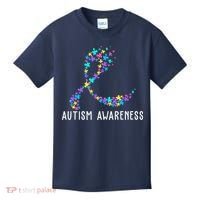 Autism Awareness Puzzle Ribbon Kids T-Shirt thumb 0