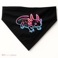 Axolotl Animal Pop Art Cute Axolotl Lover USA-Made Doggie Bandana thumb 0