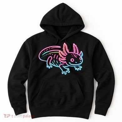 Axolotl Animal Pop Art Cute Axolotl Lover Hoodie