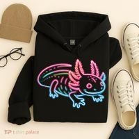 Axolotl Animal Pop Art Cute Axolotl Lover Hoodie thumb 4