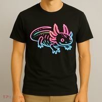 Axolotl Animal Pop Art Cute Axolotl Lover T-Shirt thumb 3