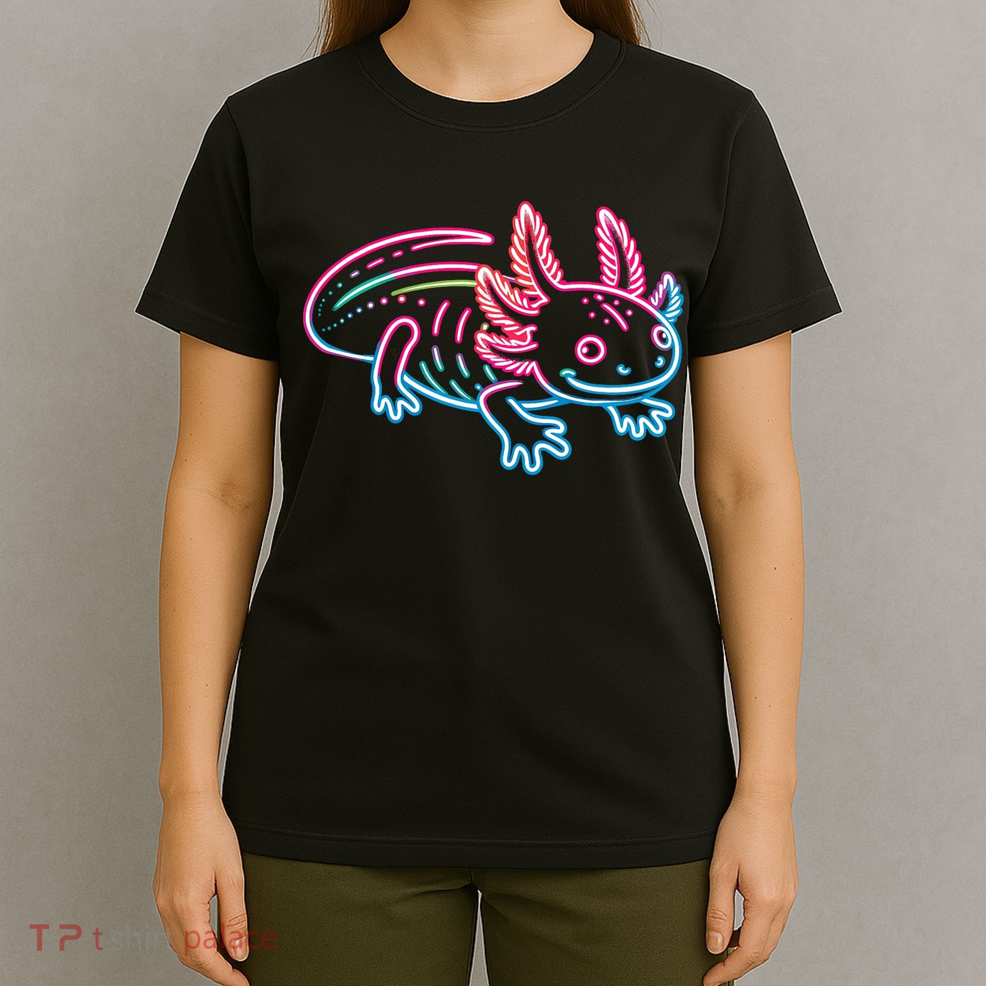 Axolotl Animal Pop Art Cute Axolotl Lover T-Shirt