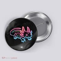 Axolotl Animal Pop Art Cute Axolotl Lover Button thumb 0
