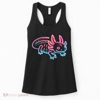 Axolotl Animal Pop Art Cute Axolotl Lover Women's Tank Top thumb 0