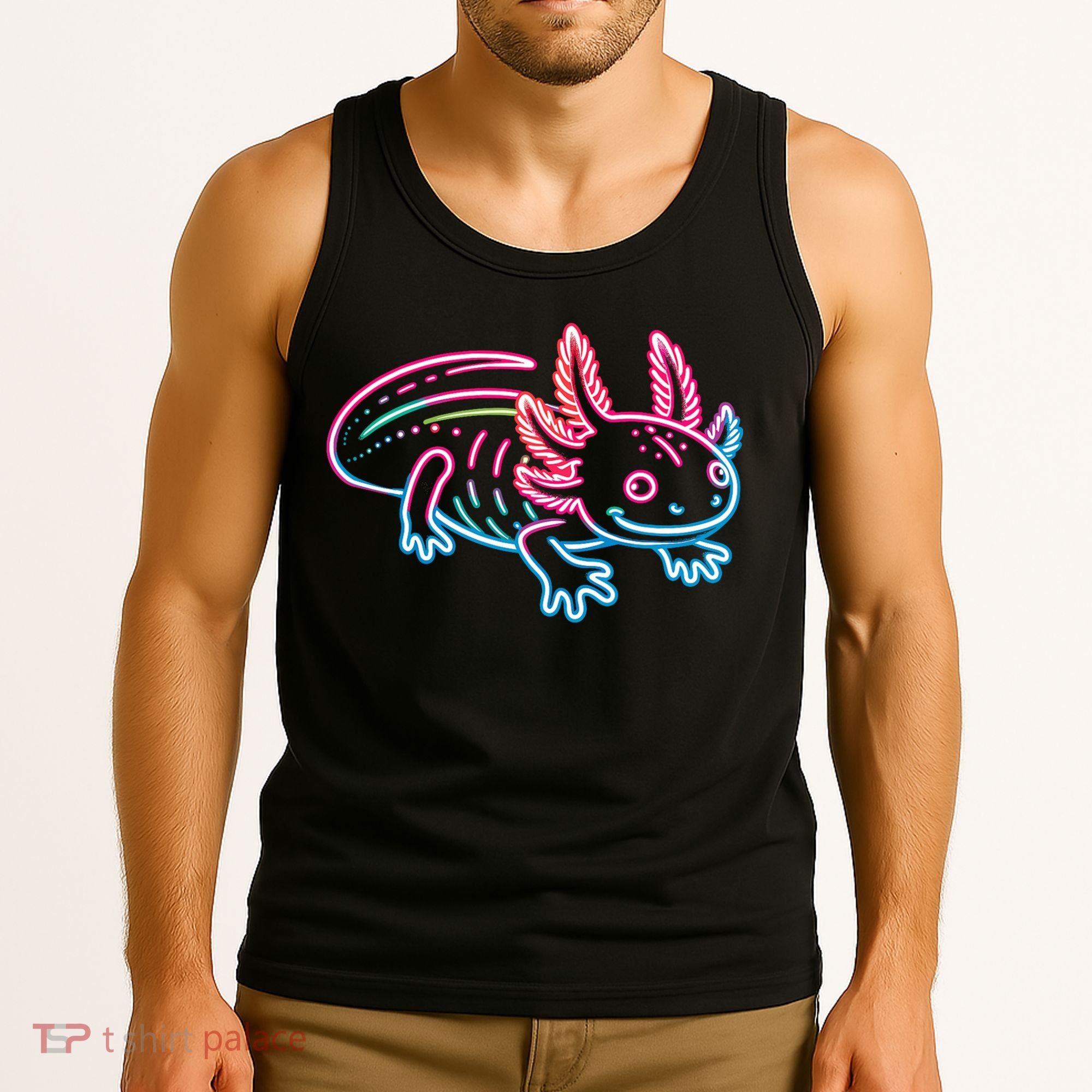 Axolotl Animal Pop Art Cute Axolotl Lover Tank Top