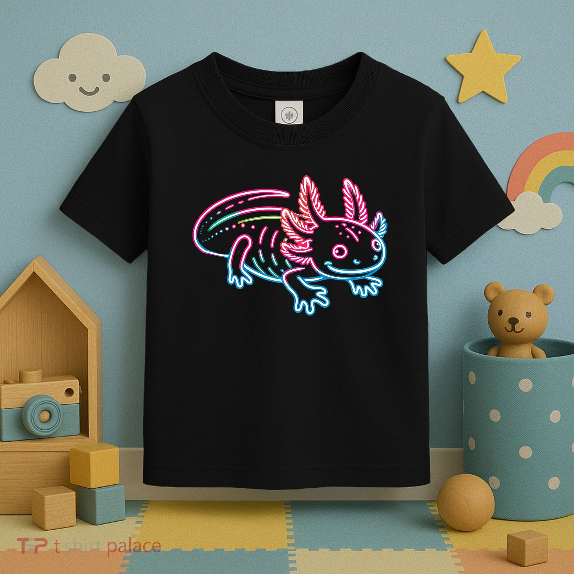 Axolotl Animal Pop Art Cute Axolotl Lover Toddler T-Shirt