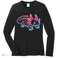 Axolotl Animal Pop Art Cute Axolotl Lover Women's Long Sleeve Shirt thumb 0