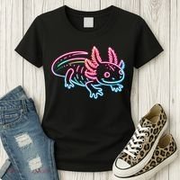 Axolotl Animal Pop Art Cute Axolotl Lover Women's T-Shirt thumb 3