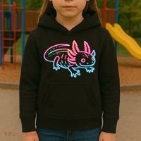 Axolotl Animal Pop Art Cute Axolotl Lover Kids Hoodie thumb 3