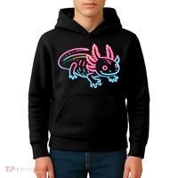 Axolotl Animal Pop Art Cute Axolotl Lover Kids Hoodie thumb 4