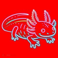 Axolotl Animal Pop Art Cute Axolotl Lover Santa Hat thumb 1