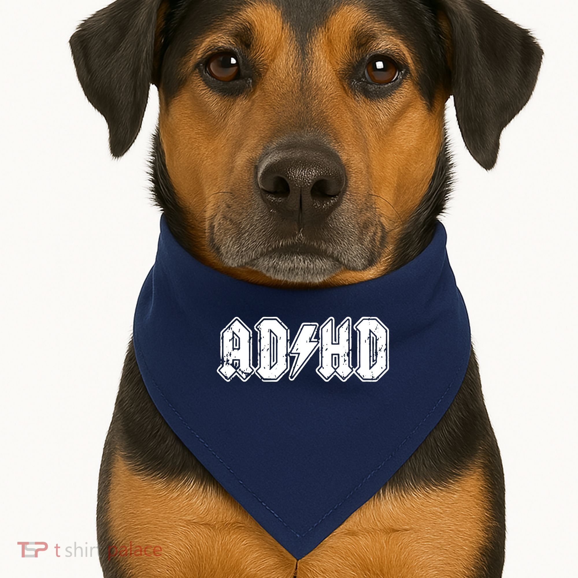 ADHD ADD Parody Rock And Roll Entourage Music Funny USA-Made Doggie Bandana
