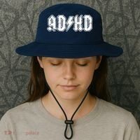 ADHD ADD Parody Rock And Roll Entourage Music Funny Bucket Hat thumb 3
