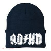 ADHD ADD Parody Rock And Roll Entourage Music Funny Beanie thumb 0