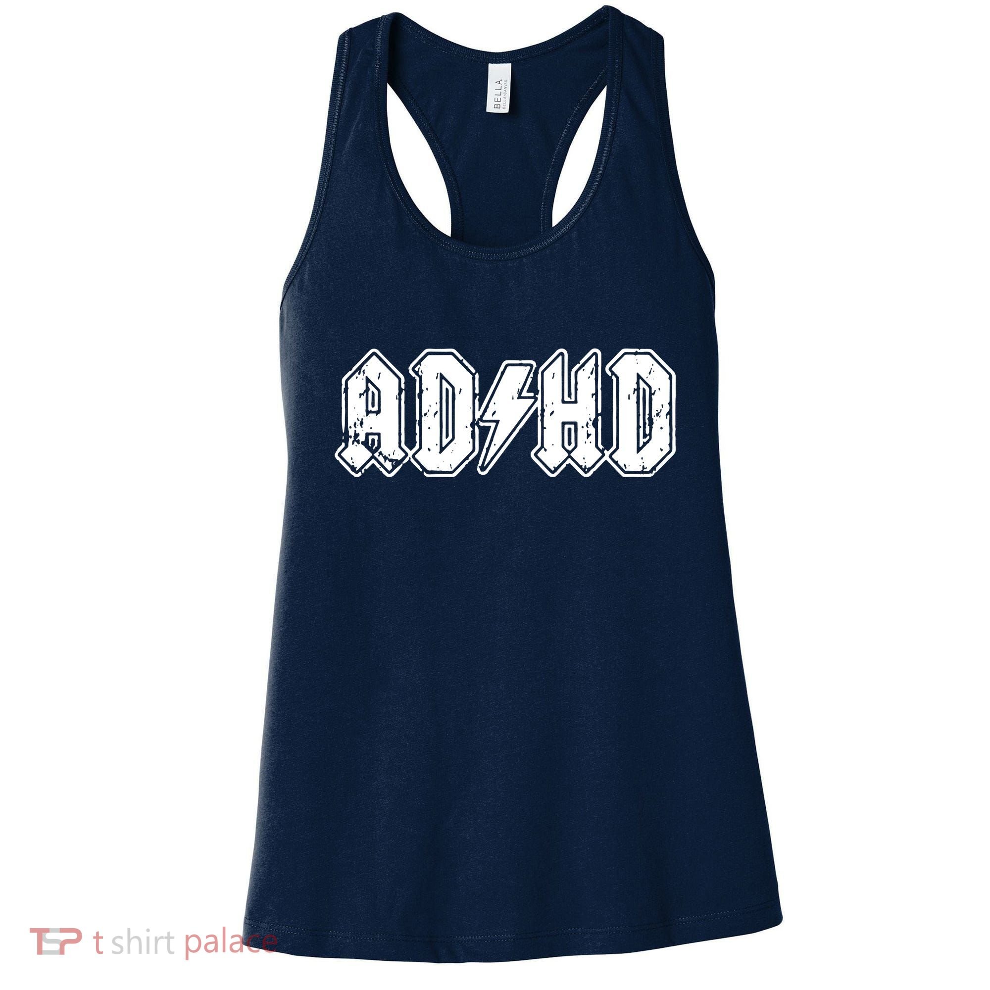 ADHD ADD Parody Rock And Roll Entourage Music Funny Women's Tank Top