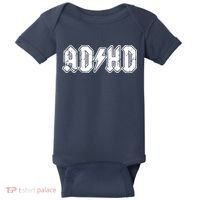 ADHD ADD Parody Rock And Roll Entourage Music Funny Baby Bodysuit thumb 0