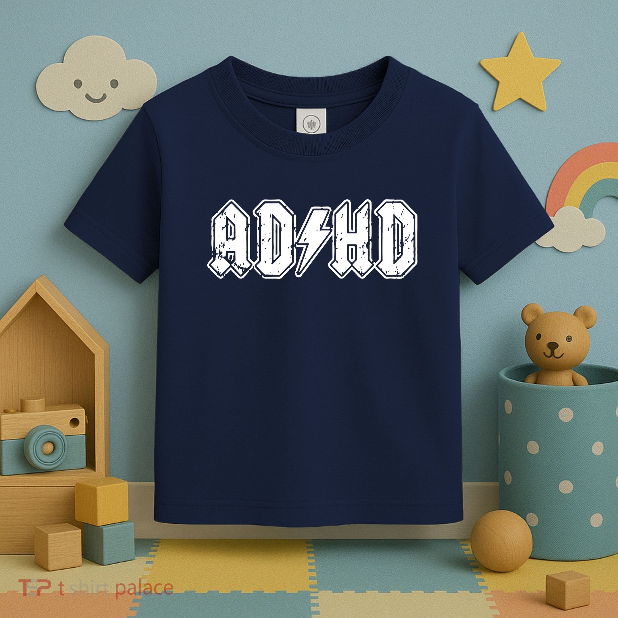 ADHD ADD Parody Rock And Roll Entourage Music Funny Toddler T-Shirt