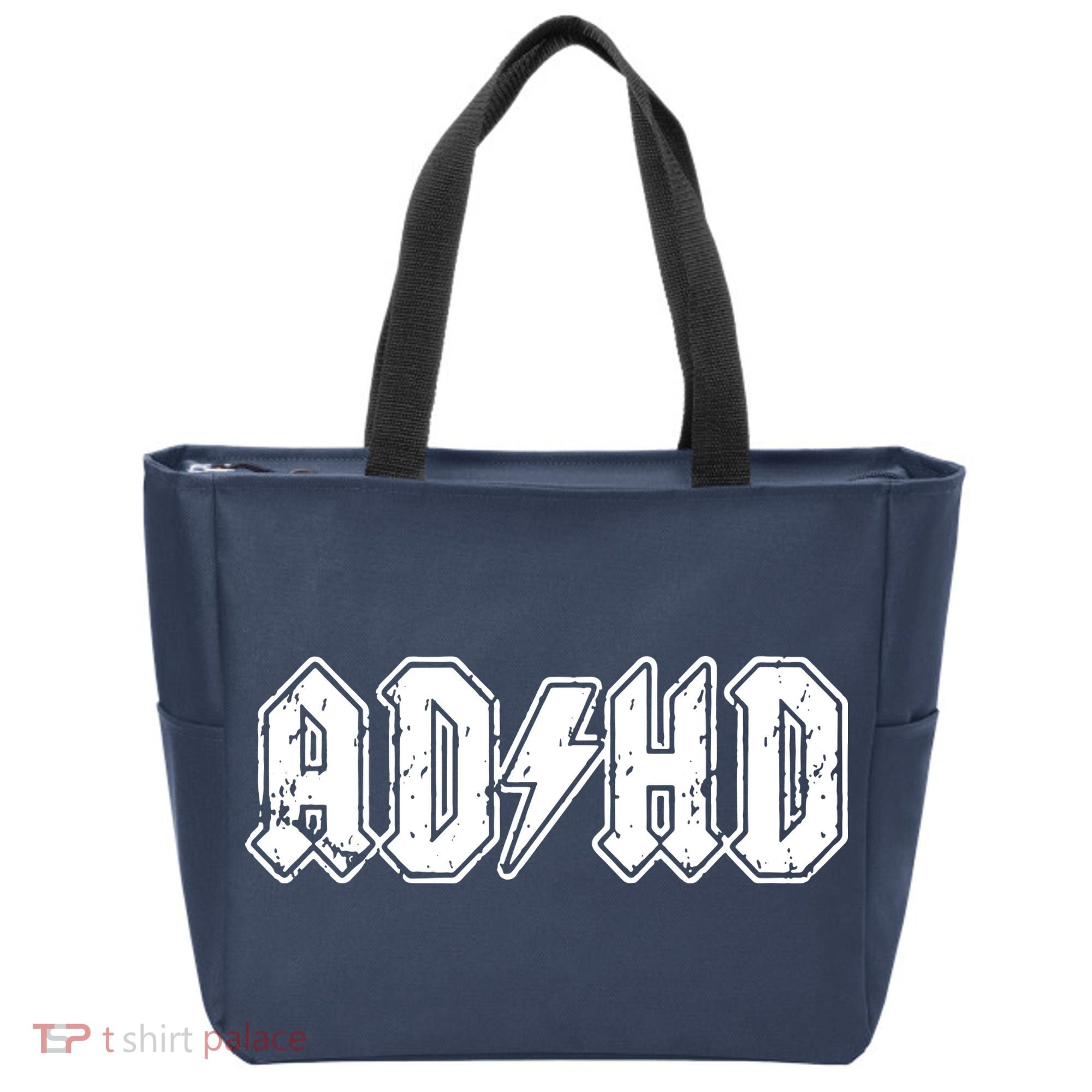 ADHD ADD Parody Rock And Roll Entourage Music Funny Tote Bag