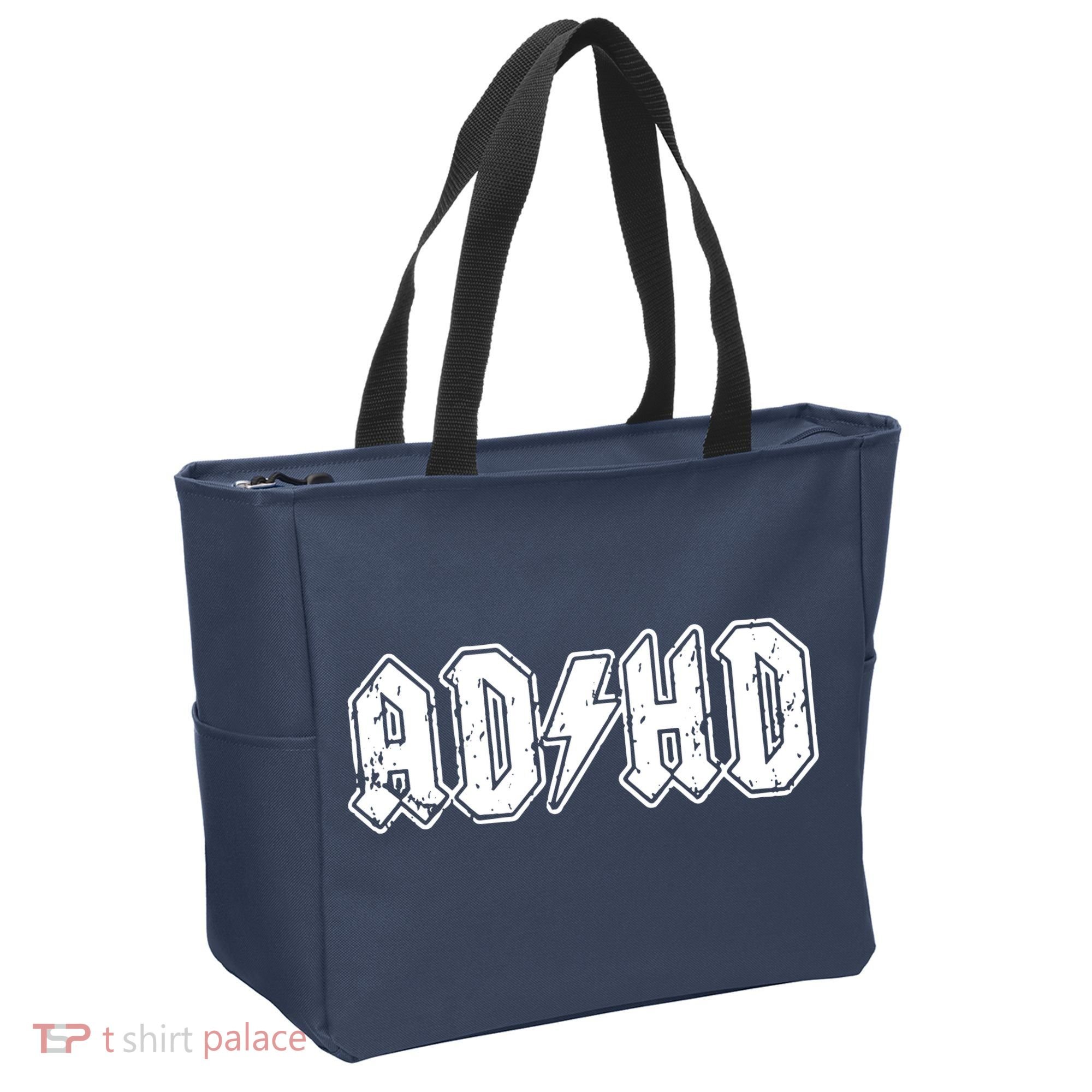 ADHD ADD Parody Rock And Roll Entourage Music Funny Tote Bag