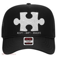 Autism Awareness Puzzle Accept Adapt Advocate Hat thumb 0