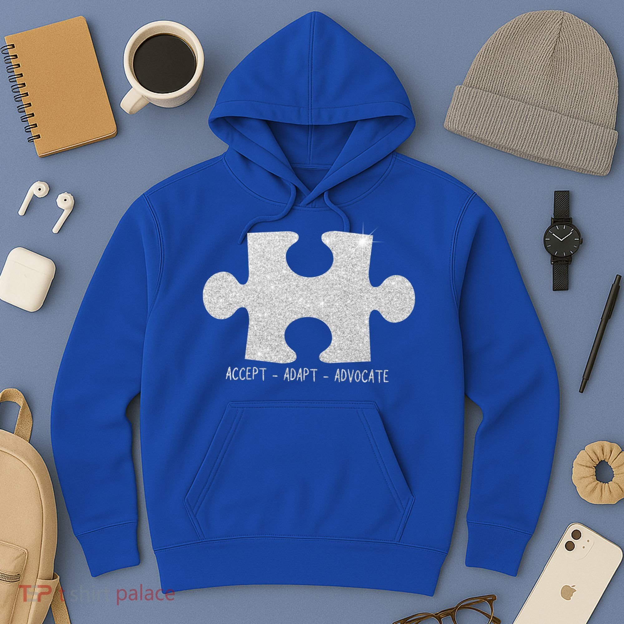 Autism Awareness Puzzle Accept Adapt Advocate Hoodie