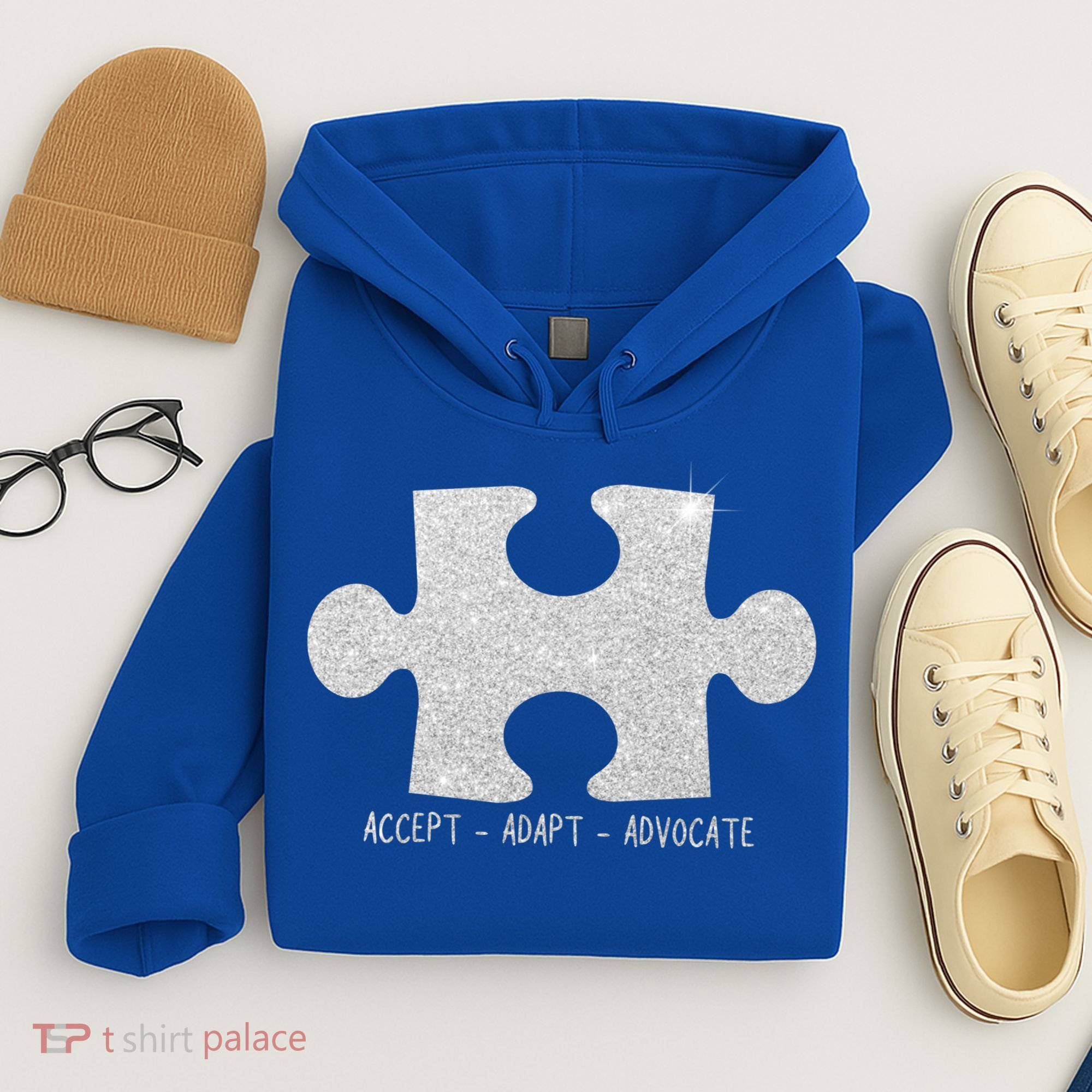 Autism Awareness Puzzle Accept Adapt Advocate Hoodie