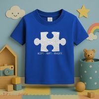 Autism Awareness Puzzle Accept Adapt Advocate Toddler T-Shirt thumb 3