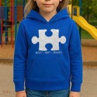 Autism Awareness Puzzle Accept Adapt Advocate Kids Hoodie thumb 3