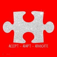 Autism Awareness Puzzle Accept Adapt Advocate Santa Hat thumb 1