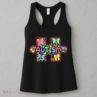 Autism Awareness Puzzle Heart Awareness Day - Women Girl Women's Tank Top thumb 3