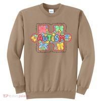 Autism Awareness Puzzle Heart Awareness Day - Women Girl Sweatshirt thumb 0