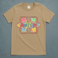 Autism Awareness Puzzle Heart Awareness Day - Women Girl T-Shirt thumb 5