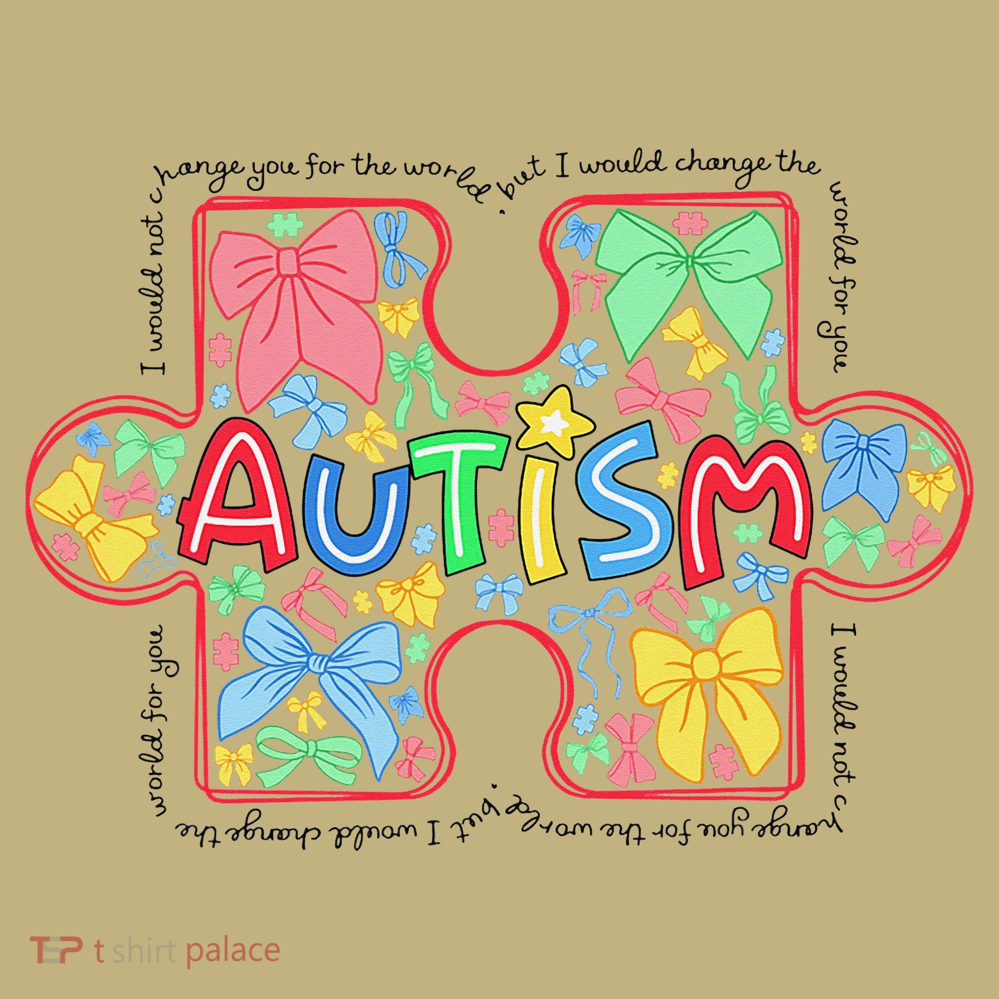 Autism Awareness Puzzle Heart Awareness Day - Women Girl T-Shirt