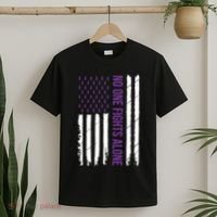 Alzheimers Awareness Purple Ribbon Dementia Mom Dad Grandpa T-Shirt thumb 2