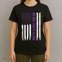 Alzheimers Awareness Purple Ribbon Dementia Mom Dad Grandpa T-Shirt thumb 4