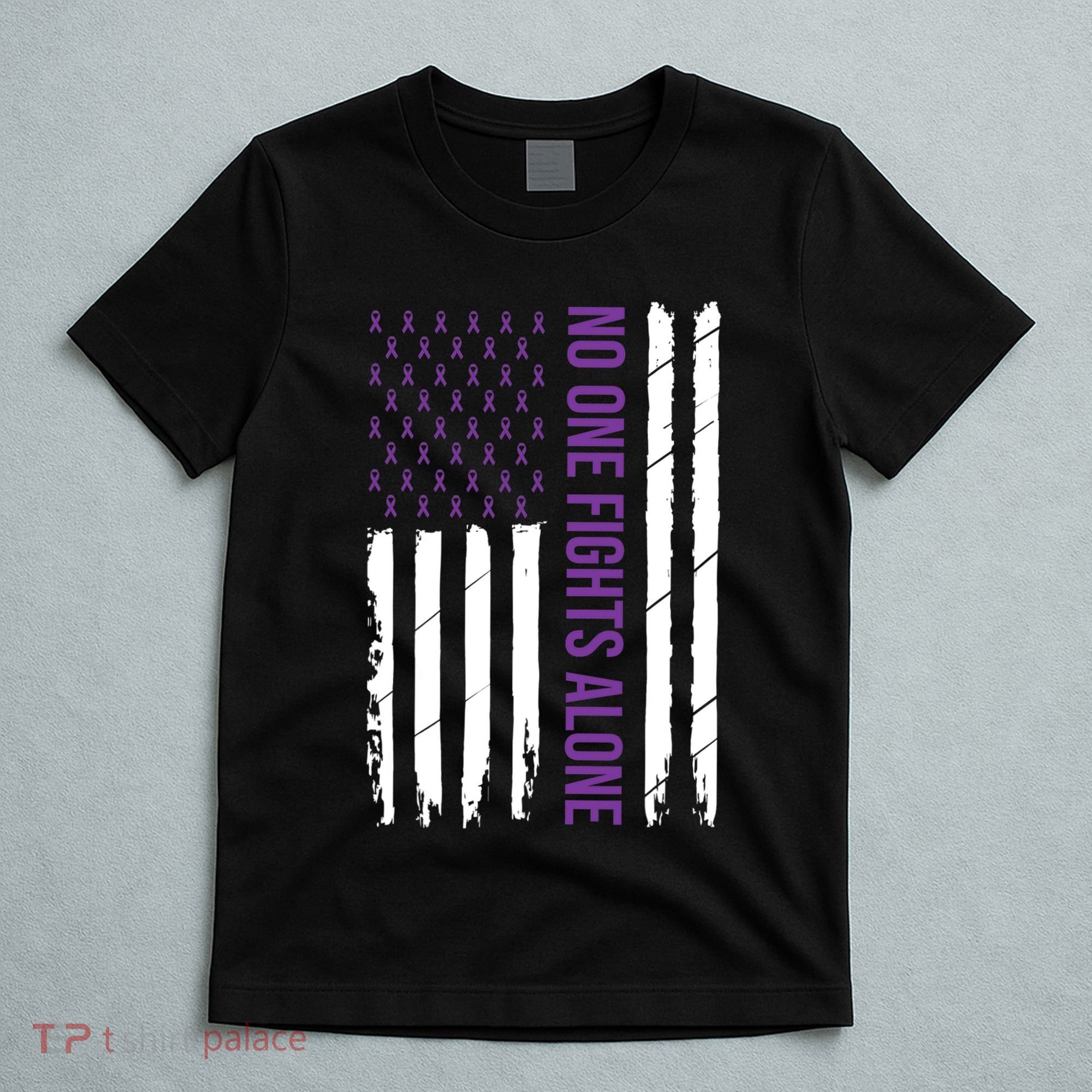 Alzheimers Awareness Purple Ribbon Dementia Mom Dad Grandpa T-Shirt