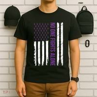 Alzheimers Awareness Purple Ribbon Dementia Mom Dad Grandpa T-Shirt thumb 6