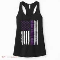 Alzheimers Awareness Purple Ribbon Dementia Mom Dad Grandpa Women's Tank Top thumb 0