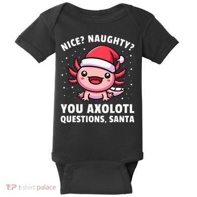 Axolotl  Axolotl Questions Christmas  Baby Bodysuit