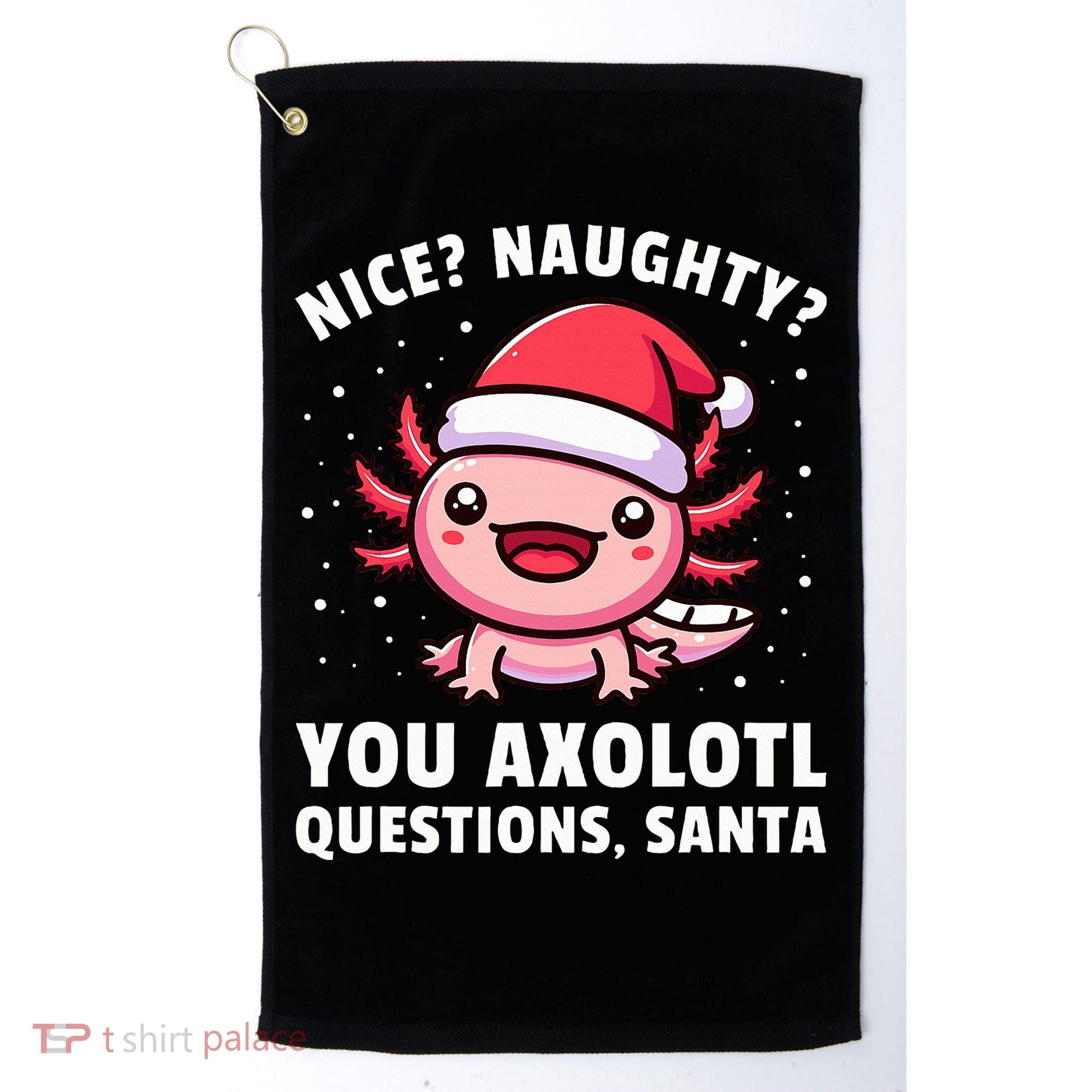 Axolotl  Axolotl Questions Christmas  Golf Towel