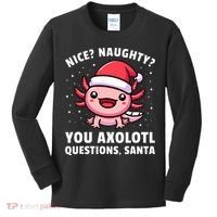Axolotl  Axolotl Questions Christmas  Kids Long Sleeve Shirt thumb 0