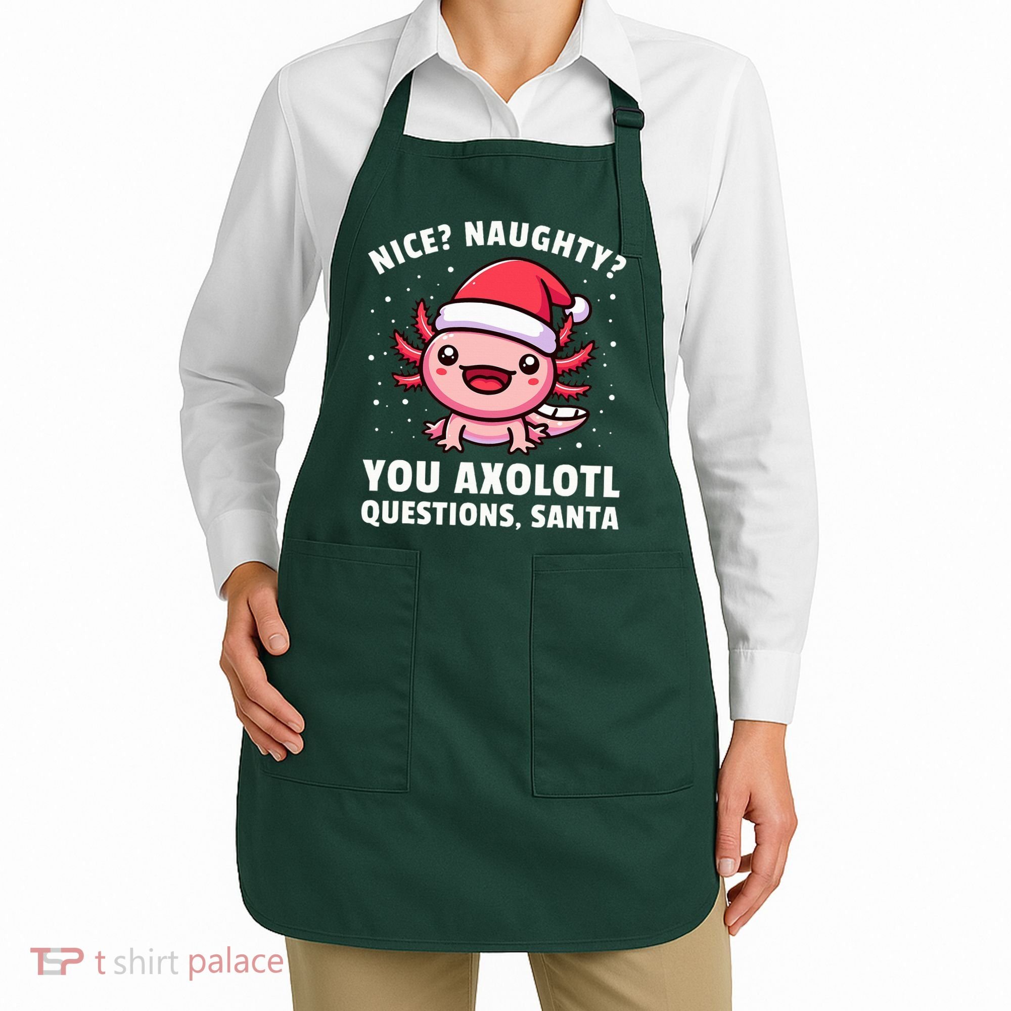 Axolotl  Axolotl Questions Christmas  Apron