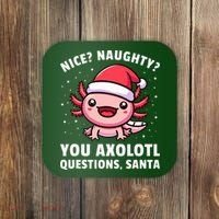 Axolotl  Axolotl Questions Christmas  Coaster thumb 0