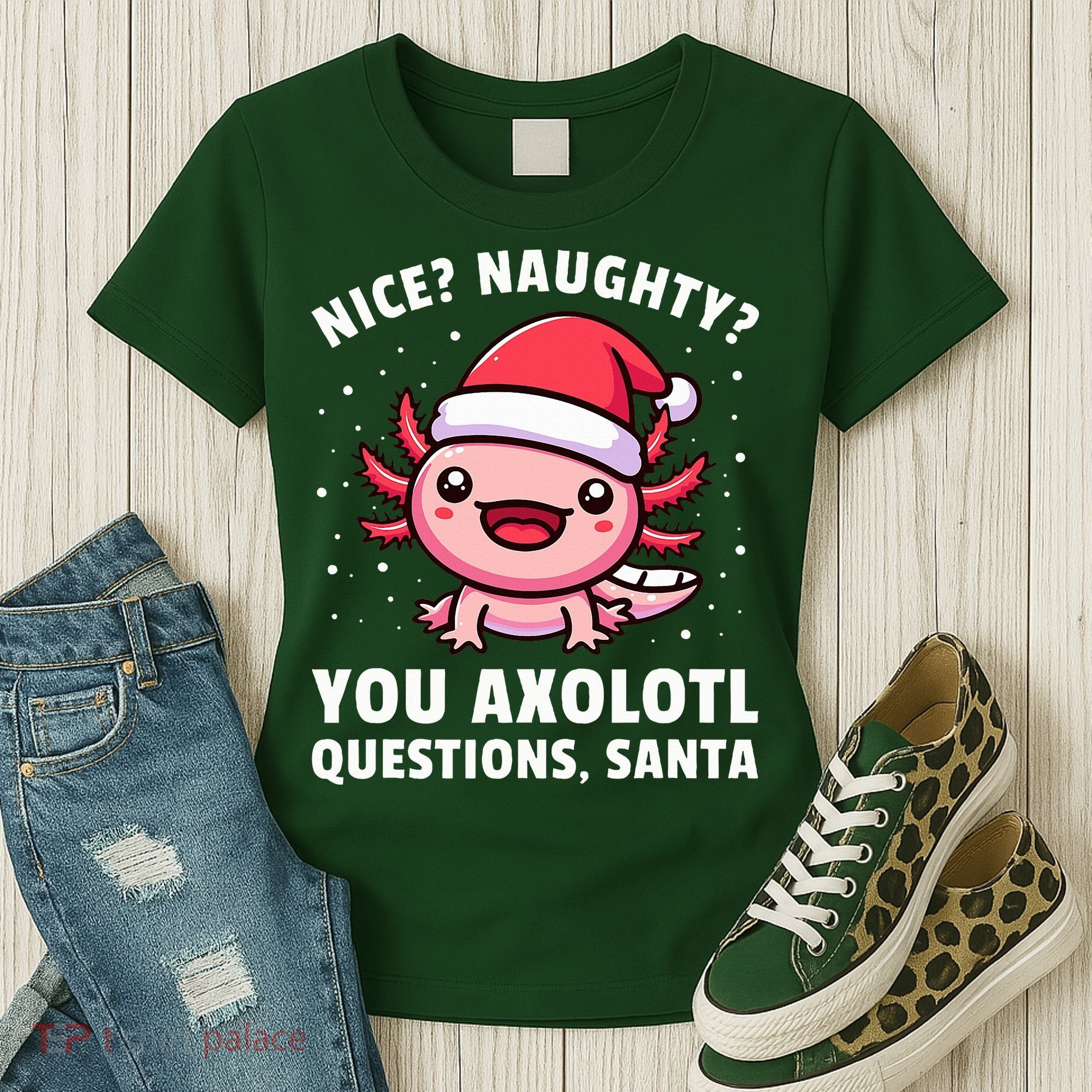 Axolotl  Axolotl Questions Christmas  Women's T-Shirt