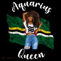 Afro Aquarius Queen From Dominica Zodiac Birthday Gift Coffee Mug thumb 5