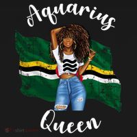Afro Aquarius Queen From Dominica Zodiac Birthday Gift Pajama Set thumb 2