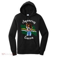 Afro Aquarius Queen From Dominica Zodiac Birthday Gift Women's Hoodie thumb 0