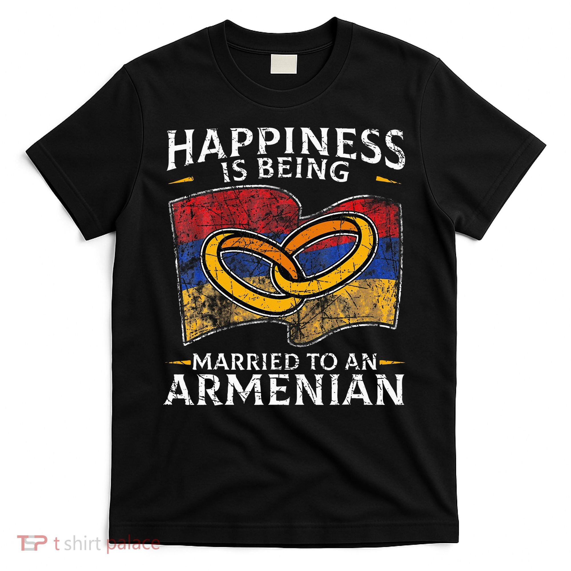 Armenian Armenia Roots Marriage Heritage Married Flag T-Shirt