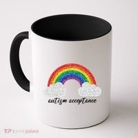 Autism Acceptance Rainbow Coffee Mug thumb 0